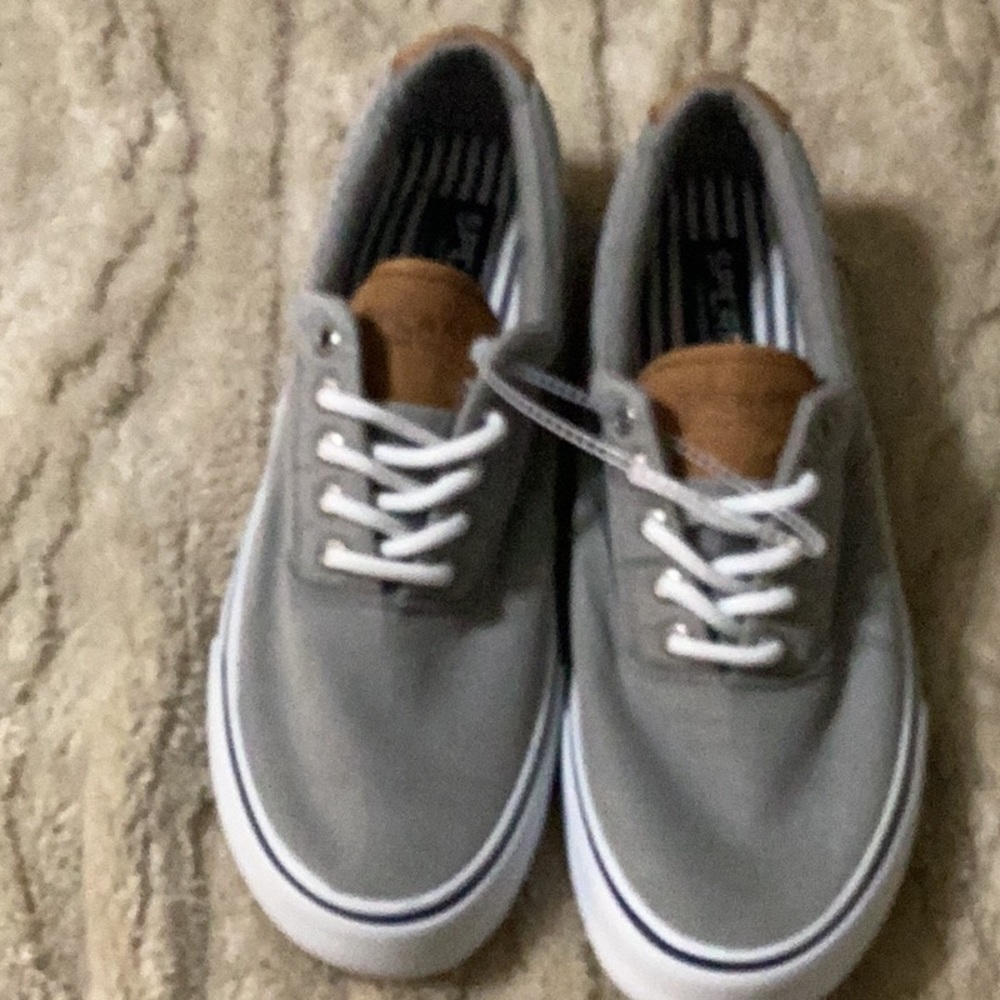 Gray and Brown Casual Sneakers